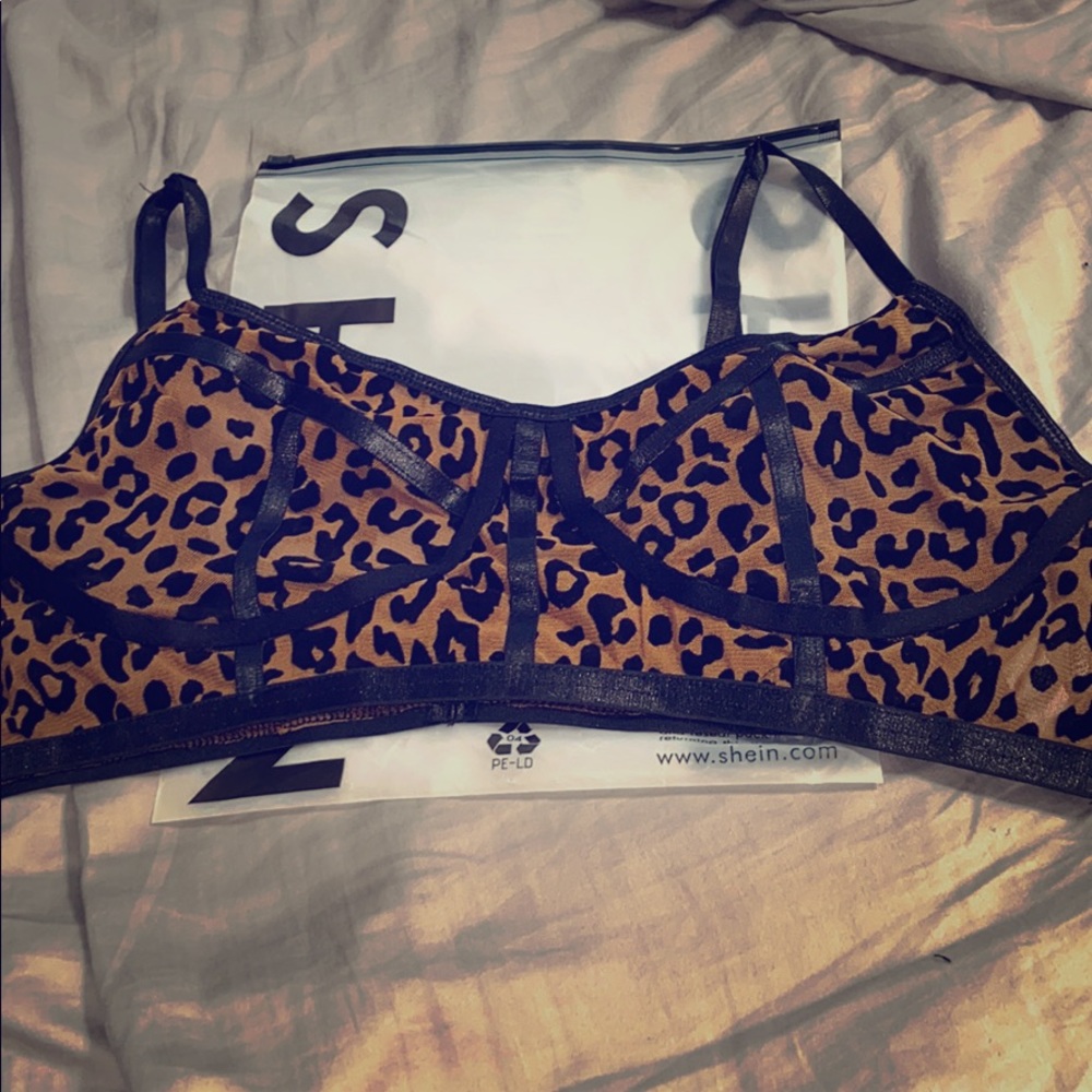 Cute cheetah bra